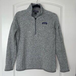 Patagonia Women’s Better Sweater Quarter Zip Heather Gray Size Medium M